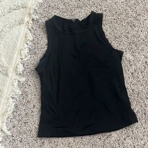 black athletic tank